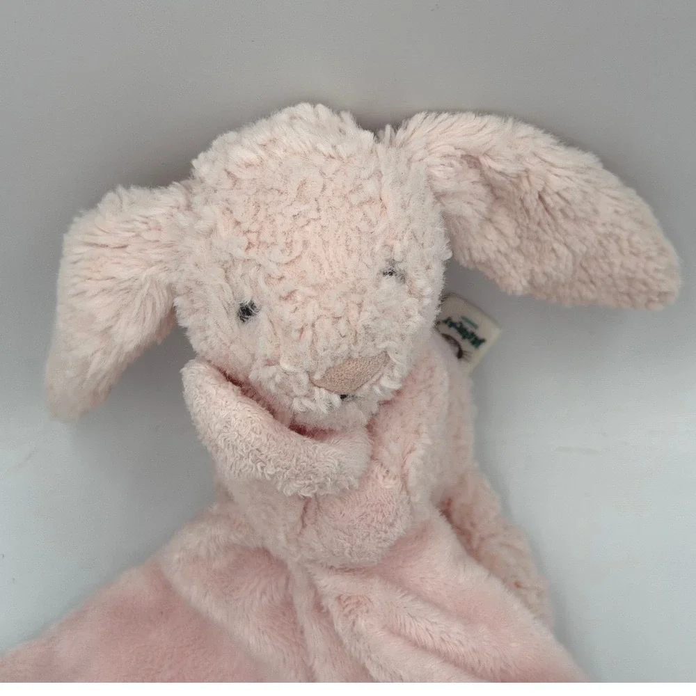 Jellycat Bashful Bunny Soother Pink Security Blanket Lovey 13